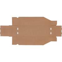 Boîtes profondes en carton ondul&eacute;, 5-3/4" la x 17-1/4" p x 4-1/2" h, Beige D. Morneault & Fils