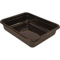 All-Purpose Flat-Bottom Storage Tub, 5" H x 15" D x 20" L, Plastic, Brown D. Morneault & Fils