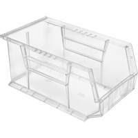 Crystal Clear Ultra Bins, 8-1/4" W x 7" H x 14-3/4" D, Clear D. Morneault & Fils