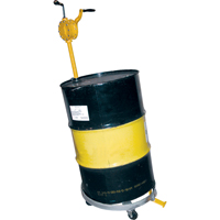 Tilting Drum Dollies, Steel, 1200 lbs. Capacity, 23-1/2" Diameter, Cast Iron Casters D. Morneault & Fils