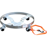 Multi-Tier Drum Dollies, Steel, 900 lbs. Capacity, 23-1/2" Diameter, Rubber Casters D. Morneault & Fils