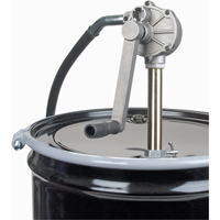 Rotary Type Drum Pump, Aluminum, Fits 15-55 Gal., 6-3/4 oz. per revolution D. Morneault & Fils