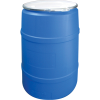 Polyethylene Drums, 55 US gal (45 imp. gal.), Open Top, Blue D. Morneault & Fils