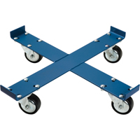 Drum Dolly, Steel, 1000 lbs. Capacity, 24" Diameter, Polyurethane Casters D. Morneault & Fils