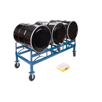 Drum Stacking Rack, 3 Drums, 2400 lbs. Capacity, 71-1/2" W x 30" D x 12-1/2" H D. Morneault & Fils