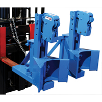 Manipulateur de barils MORSPEED 1500 pour chariot &eacute;l&eacute;vateur, Pour 55 gal. US (45 gal. imp.) D. Morneault & Fils