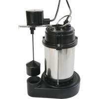 Stainless Steel Housing-Cast Iron Base Sump Pump, 1/3 HP, 3630 GPH Flow Rate D. Morneault & Fils