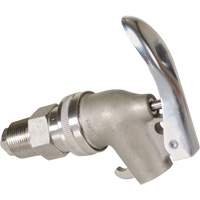 Manual Drum Faucet, Stainless Steel, 3/4" NPT D. Morneault & Fils