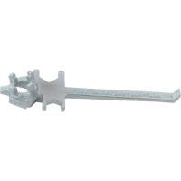 Single Ended Specialty Bung Nut Wrench, 1-1/2" Opening, 7-1/2" Handle, Zinc Cast Steel D. Morneault & Fils