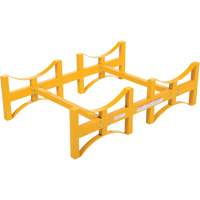 Steel Stackable Drum Rack, 2 Drums, 1600 lbs. Capacity, 45-1/2" W x 29-7/8" D x 12-3/4" H D. Morneault & Fils