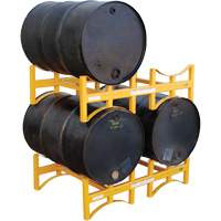 Steel Stackable Drum Rack, 2 Drums, 1600 lbs. Capacity, 45-1/2" W x 29-7/8" D x 12-3/4" H D. Morneault & Fils