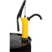 Pompe &agrave; baril de type levier, Polypropyl&egrave;ne, 14 oz/course, Pour barils de 5-55 gal. D. Morneault & Fils