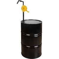 Pompe rotative pour baril, Polypropyl&egrave;ne, Pour capacit&eacute; 15 - 55 gal. US, 8 oz/course D. Morneault & Fils