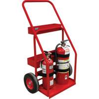 Hot Works Fire Prevention Cart, Semi-Pneumatic Wheels, 17.75" W x 8.9" L Base, 100 lbs. D. Morneault & Fils