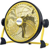 Rechargeable Indoor/Outdoor Fan with USB port, Commercial, Variable Speed, 12" Diameter D. Morneault & Fils