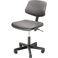 Ergonomic Seating, Polyurethane, Black, 250 lbs. Capacity D. Morneault & Fils