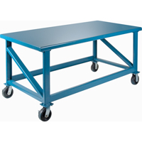 Extra Heavy-Duty Workbenches - All-Welded Benches, Steel Surface D. Morneault & Fils