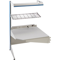 Postes de travail modulaires ergonomiques - Exemples de configurations - A-SC Ajouts de coin &agrave; un c&ocirc;t&eacute;, 36" la x 28" p x 84" h, Ajout de coin &agrave; un c&ocirc;t&eacute; D. Morneault & Fils