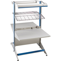 Postes de travail modulaires ergonomiques - Exemples de configurations - A-DC Ajouts de coin &agrave; deux c&ocirc;t&eacute;s, 36" la x 56" p x 84" h, Ajout de coin &agrave; deux c&ocirc;t&eacute;s D. Morneault & Fils