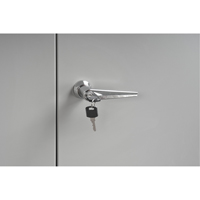 Cabinet Style Shop Desk, 34-1/2" W x 30" D x 53" H, Grey D. Morneault & Fils