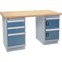 &eacute;tabli, Porte & tiroirs, Cap 2500 lb, 72" la x 36" p, 34" h D. Morneault & Fils