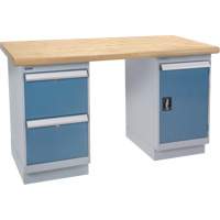 &eacute;tabli robuste, Porte & tiroirs, Cap 1500 lb, 72" la x 36" p, 34" h D. Morneault & Fils
