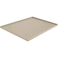 Fond de casier, Convient aux casiers 12" x 18", Beige, Plastique D. Morneault & Fils