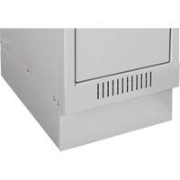 Casiers Clean Line, 2 niveaux, Bloc de 4, 48" x 18" x 76", Acier, Charbon, Rivet (assembl&eacute;) D. Morneault & Fils