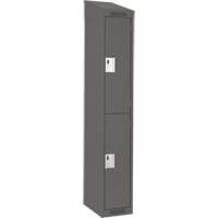 Casiers Clean Line, 2 niveaux, 12" x 18" x 78", Acier, Charbon, Rivet (assembl&eacute;) D. Morneault & Fils