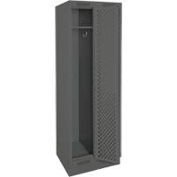 Casiers Clean Line, Bloc de 2, 24" x 15" x 76", Acier, Charbon, Rivet (assembl&eacute;), Perfor&eacute; D. Morneault & Fils