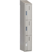 Casiers robustes Concorde, 3 niveaux, 12" x 18" x 78", Acier, Gris, Soud&eacute; (assembl&eacute;) D. Morneault & Fils