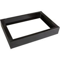 All-Welded Concorde - Heavy-Duty Lockers Recessed Base, 2 Banks, 4" H x 24" W x 17" D, Black, Steel D. Morneault & Fils