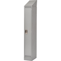 Lockers, 12" x 18" x 86", Steel, Grey, Knocked Down D. Morneault & Fils
