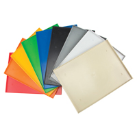 Fond de casier, Convient aux casiers 12" x 18", Gris p&acirc;le, Plastique D. Morneault & Fils