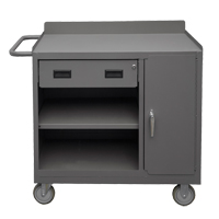 Mobile Workbench Cabinet, Steel Surface D. Morneault & Fils