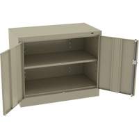 Standard Desk-High Cabinet, Steel, 30" H x 36" W x 18" D, Beige D. Morneault & Fils