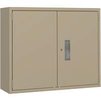 Armoire murale, Acier, 2 Tablettes, 30" h x 36" la x 12" P, Beige D. Morneault & Fils