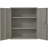 Armoire de rangement Lo-Boy, Acier, 2 Tablettes, 40" h x 36" la x 18" P, Gris D. Morneault & Fils
