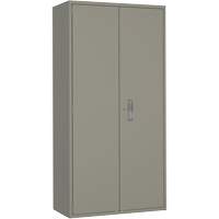 Armoire de rangement Hi-Boy, Acier, 4 Tablettes, 72" h x 36" la x 18" P, Gris D. Morneault & Fils