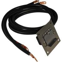 Panneau de douille polaris&eacute;e en acier inoxydable &agrave; brancher, 4 AWG, C&acirc;ble 5' D. Morneault & Fils