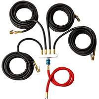 Wall-Mounted Tire Inflation System with 4-Hose Manifold D. Morneault & Fils