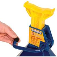 Jack Stand, Locking Handle/Ratchet, 6 tons Capacity, 25-1/4" H D. Morneault & Fils
