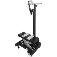 Low Profile Floor Service Jack, 12 Ton(s) Capacity, 7-1/2" Lowered, 15" Raised, Air Hydraulic D. Morneault & Fils