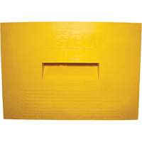 Wheel Chock, Polyurethane, Yellow, 15-1/4" W x 12-1/8" D x 10-3/4" H D. Morneault & Fils