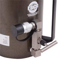 Safety Jack, Locking Collar, 100 tons Capacity, 13-37/100" - 19-3/5" H D. Morneault & Fils