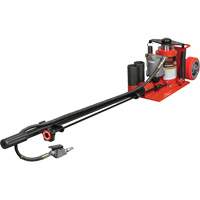 Low Height Floor Jack, 20 Ton(s) Capacity, 8-5/8" Lowered, 22-3/4" Raised, Air Hydraulic D. Morneault & Fils