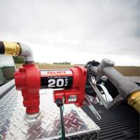 Pompe de transfert de carburant 12 V CC avec pistolet D. Morneault & Fils