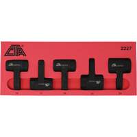 Exhaust Gas Sensor Socket Set, 5 Pieces, 1/2" Drive Size D. Morneault & Fils