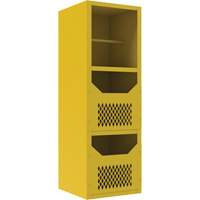 Spill Control Cabinet, 1 Shelves, 72" H x 24" W x 24" D, Steel, Yellow D. Morneault & Fils