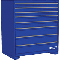 Armoire &agrave; tiroirs modulaire, 8 tiroirs, 24" la x 24" p x 40" h, Bleu D. Morneault & Fils